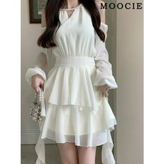 Платье MOOCIE Осень-зима 2024, размер XL, абрикос