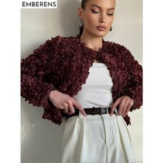 Кардиган EMBERENS, размер L, , бордовый