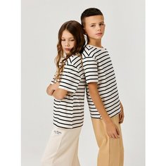 Футболка Acoola, размер 98, белый, черный