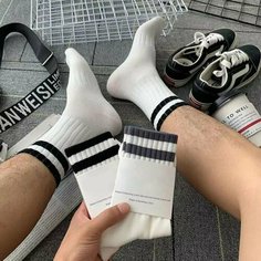 Носки , комплект, 5 пар, размер 35-43, белый Нет бренда
