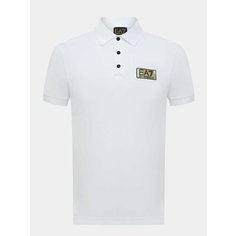 Поло EA7 EMPORIO ARMANI, размер XXL, белый