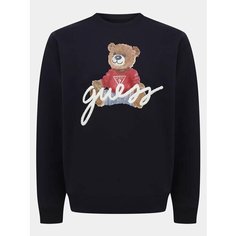 Свитшот GUESS, размер XL, , темно-синий