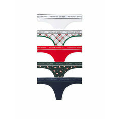 Трусы Victorias Secret, комплект из 5 шт., размер XL/XG/EG/170-90A, мультиколор
