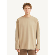 Лонгслив MUTED OVERSIZE, размер 2XL-3XL, , темно-бежевый