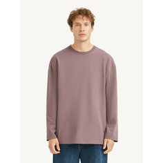 Лонгслив MUTED OVERSIZE, размер S-M, , бордовый