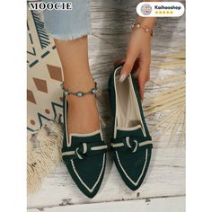 Слипоны MOOCIE, размер Длина стопы 24 см, зеленый