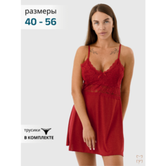 Сорочка Моё милое Для женщин, размер 44;46, красный
