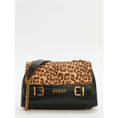 Сумка кросс-боди GUESS, черный, коричневый