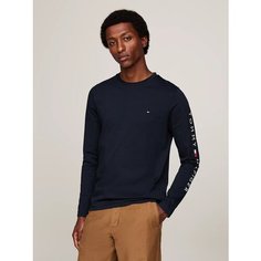 Лонгслив TOMMY HILFIGER, размер S, , синий