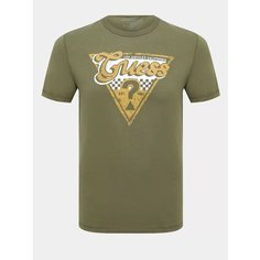 Футболка GUESS, размер S, хаки