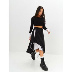 Юбка Lesnikova Design, размер 40-44, черный/белый
