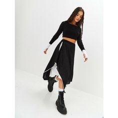 Юбка Lesnikova Design, размер 46-48, черный/белый