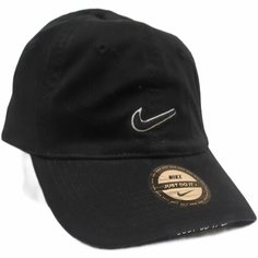 Бейсболка Бейсболка с брендом, Nike для мужчин и женщин, размер Универсальный, серо-черный Нет бренда