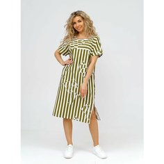 Платье LOVETEX.STORE Большие размеры, размер 58, хаки