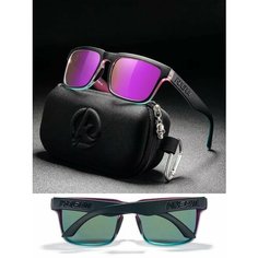 Солнцезащитные очки , серый, фиолетовый Enduro Store