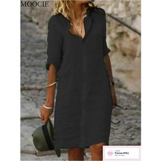 Платье MOOCIE Базовая коллекция, размер XL, черный