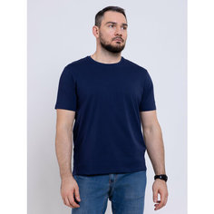 Футболка, 1 шт., размер 4XL, cиний Нет бренда