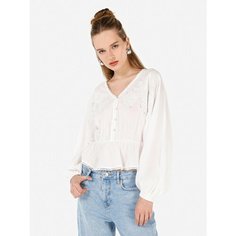 Блуза COLINS Regular Fit, размер M, белый