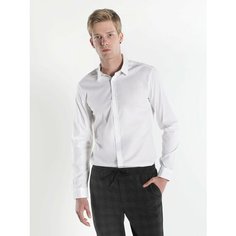 Рубашка COLINS Süper Slim Fit, размер XS, белый