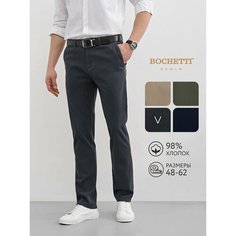 Брюки чинос Bochetti, размер 34/33, серый