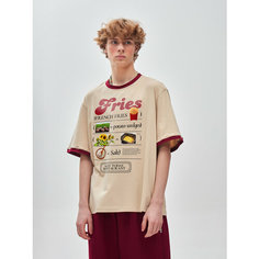 Футболка NOT TODAY, размер L-XL, бежевый