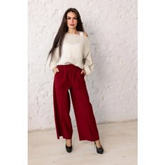 Брюки палаццо UPTREND, размер S, бордовый