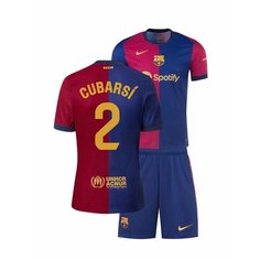 Футболка спортивная Барселона Кубарси Cubarsi детская, размер 24, синий, красный Нет бренда