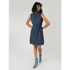 Платье COLINS Slim Fit, размер S, синий