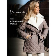 Куртка , размер 50, капучино Нет бренда