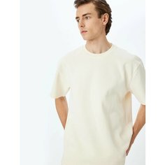 Футболка KOTON, размер M, бежевый