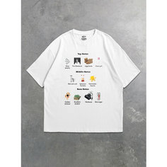 Футболка NOT TODAY, размер L-XL, белый