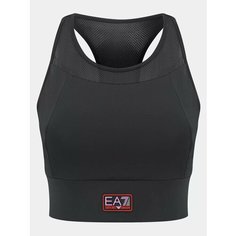 Топ спортивный EA7 EMPORIO ARMANI, размер M, черный