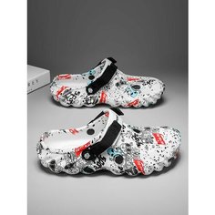 Сабо DGHKMSFJ, размер 44 EU~Длина стопы：27cm, белый