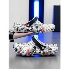 Сабо DGHKMSFJ, размер 42 EU~Длина стопы：26cm, белый