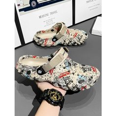 Сабо DGHKMSFJ, размер 41 EU~Длина стопы：25.5cm, хаки
