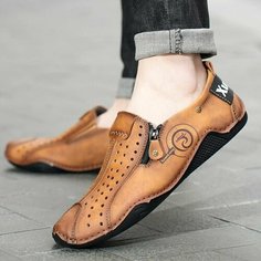 Мокасины , размер 38, коричневый Нет бренда