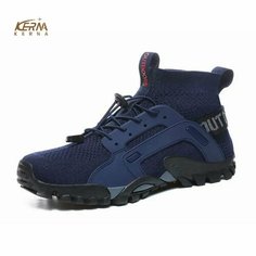 Ботинки, размер CN43=Длина стопы27см=Длина стельки 28cm, синий Нет бренда