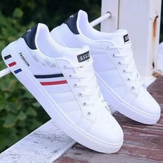 Кеды Базовая коллекция, размер CN 47, white/red Нет бренда