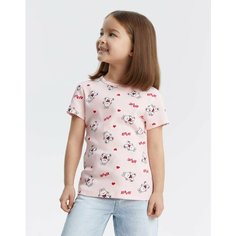Футболка Gloria Jeans, размер 2-4г/104, розовый