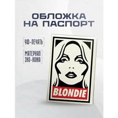 Обложка для паспорта STICKERBOSS, белый, черный, оранжевый