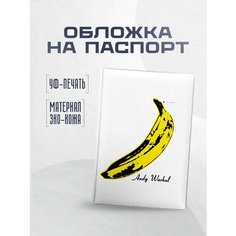 Обложка для паспорта STICKERBOSS, белый, желтый, черный