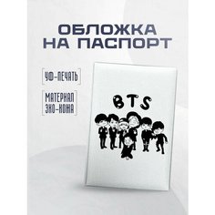 Обложка для паспорта STICKERBOSS, белый