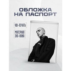 Обложка для паспорта STICKERBOSS, черный