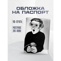 Обложка для паспорта STICKERBOSS, черный