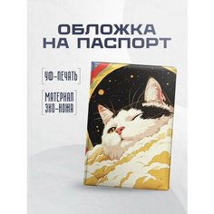 Обложка для паспорта STICKERBOSS, черный