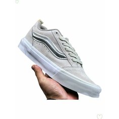 Кеды VANS Knu Skool, размер EU36=Длина стопы 22.5CM, белый, серебряный