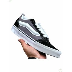 Кеды VANS Knu Skool, размер EU40=Длина стопы 25.5CM, белый, черный, серый