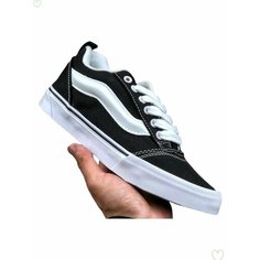 Кеды VANS Knu Skool, размер EU36=Длина стопы 22.5CM, белый, черный
