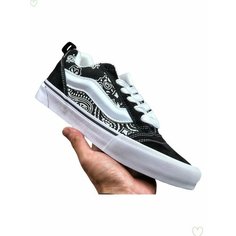 Кеды VANS Knu Skool, размер EU44=Длина стопы 28.5CM, белый, черный