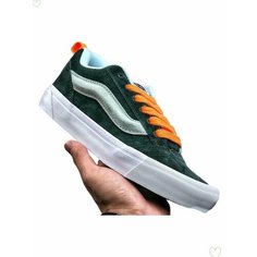 Кеды VANS Knu Skool, размер EU36=Длина стопы 22.5CM, белый, оранжевый, зеленый